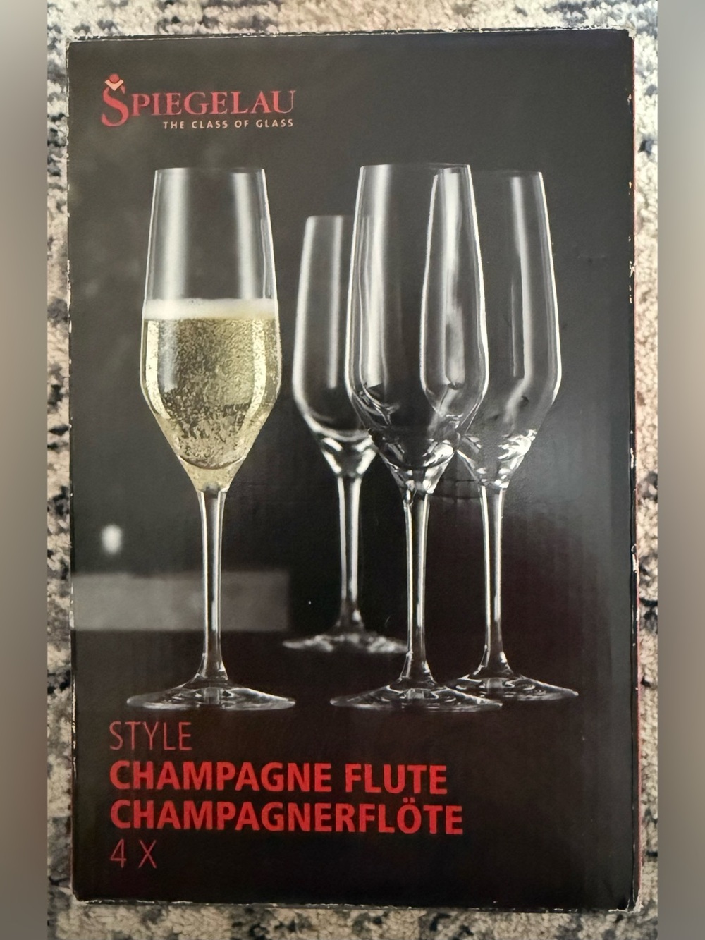 Spiegel Clear Champagne Flute Glasses - Set of 4